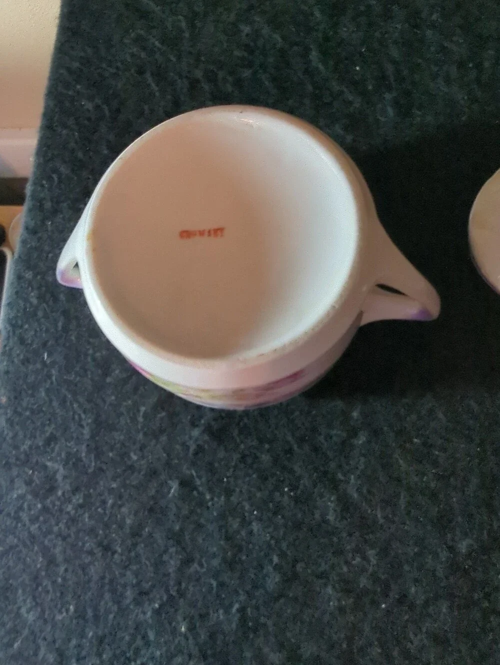 Vintage Leuchtenburg Germany Porcelain Luster Sugar Bowl With Handles & Lid 1937